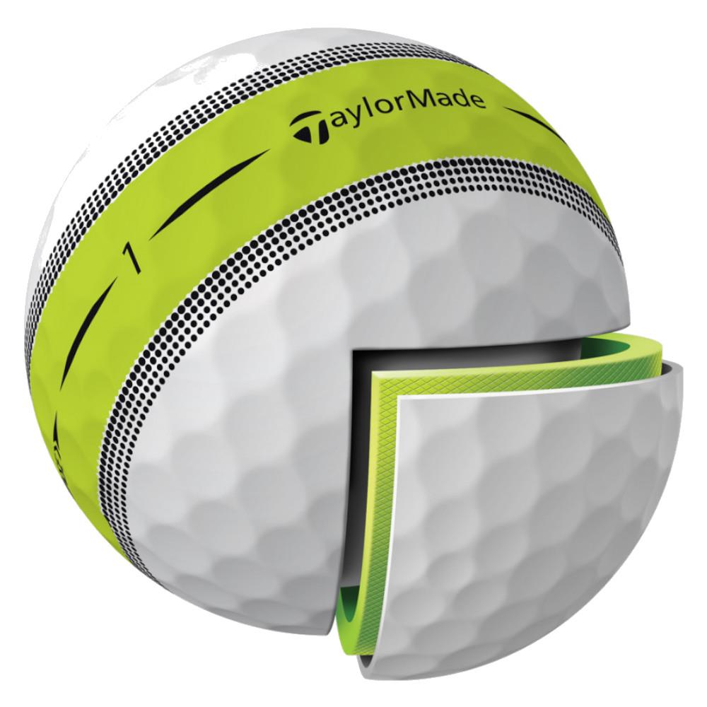 TaylorMade Tour Response Stripe Golf Ball Dozen Multicolour