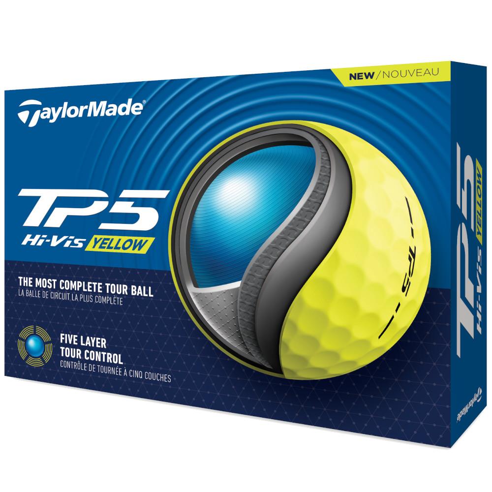 TaylorMade 2024 TP5 Golf Balls Dozen Yellow