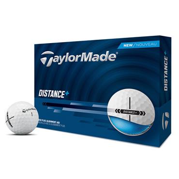 TaylorMade Distance + Golf Ball Dozen White