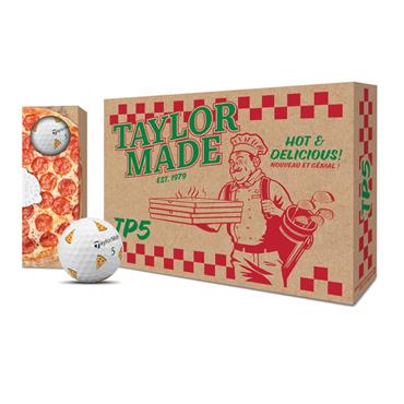 TaylorMade TP5 pix 3.0 Pizza Party Ball Dozen White