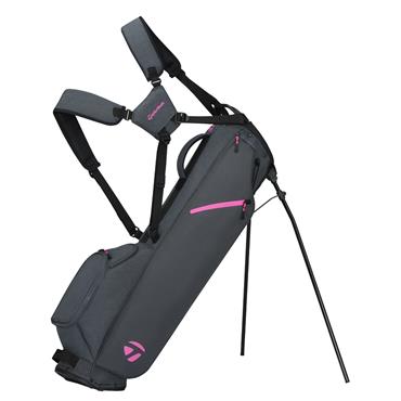TaylorMade Flextech Carry Stand Bag  Grey - Neon Pink
