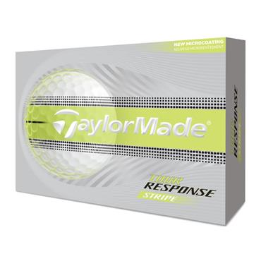 TaylorMade Tour Response Stripe Ball Dozen Neon -Yellow