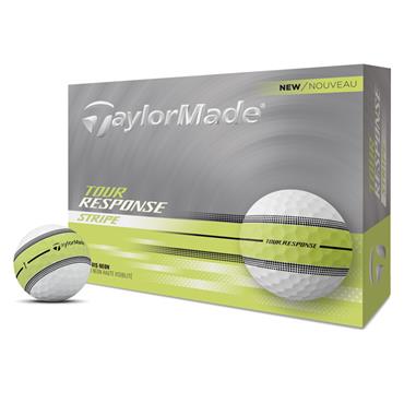TaylorMade Tour Response Stripe Ball Dozen Neon -Yellow