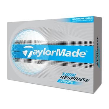 TaylorMade Tour Response Stripe Ball Dozen Neon Blue