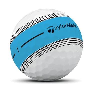 TaylorMade Tour Response Stripe Ball Dozen Neon Blue