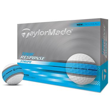 TaylorMade Tour Response Stripe Ball Dozen Neon Blue