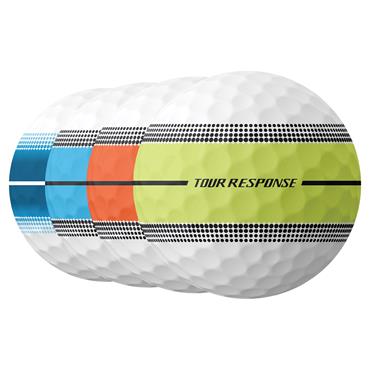 TaylorMade Tour Response Stripe Ball Dozen Neon Multi