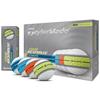 TaylorMade Tour Response Stripe Ball Dozen Neon Multi