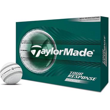 TaylorMade Tour Response Stripe Ball Dozen White