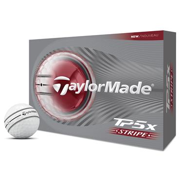 TaylorMade TP5x Stripe 2026 Ball Dozen White