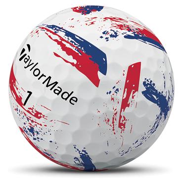 TaylorMade Speedsoft Ink Ball Dozen Blue - Red