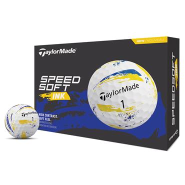 TaylorMade Speedsoft Ink Ball Dozen Yellow - Blue