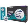 TaylorMade Speedsoft Ink Ball Dozen Purple - Teal