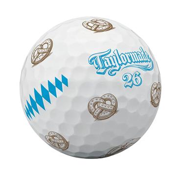 TaylorMade TP5 pix Pretzel and Stein Oktoberfest Golf Ball Dozen White