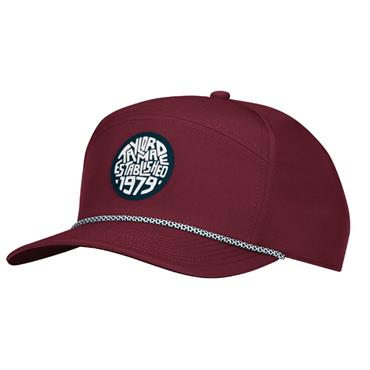 TaylorMade Gents LS Horizon Rope Hat Regular Burgundy