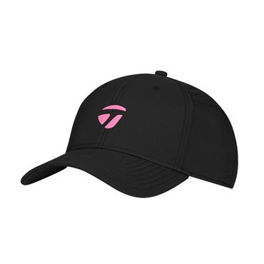 TaylorMade Gents LS Radar Stock Hat Regular Black - Neon Pink