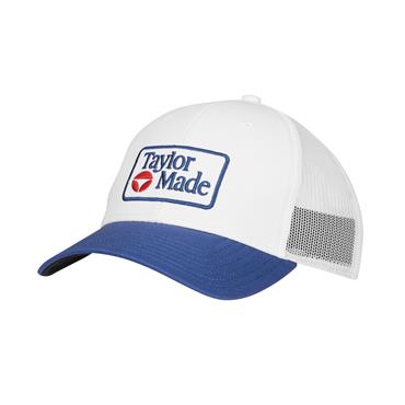 TaylorMade Gents LS Radar Trucker Hat Regular White - Navy