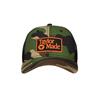 TaylorMade Gents LS Radar Trucker Hat Regular Green Camo - Black