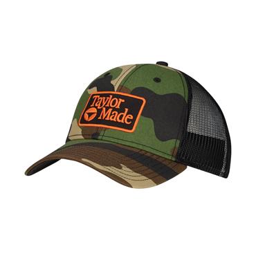 TaylorMade Gents LS Radar Trucker Hat Regular Green Camo - Black
