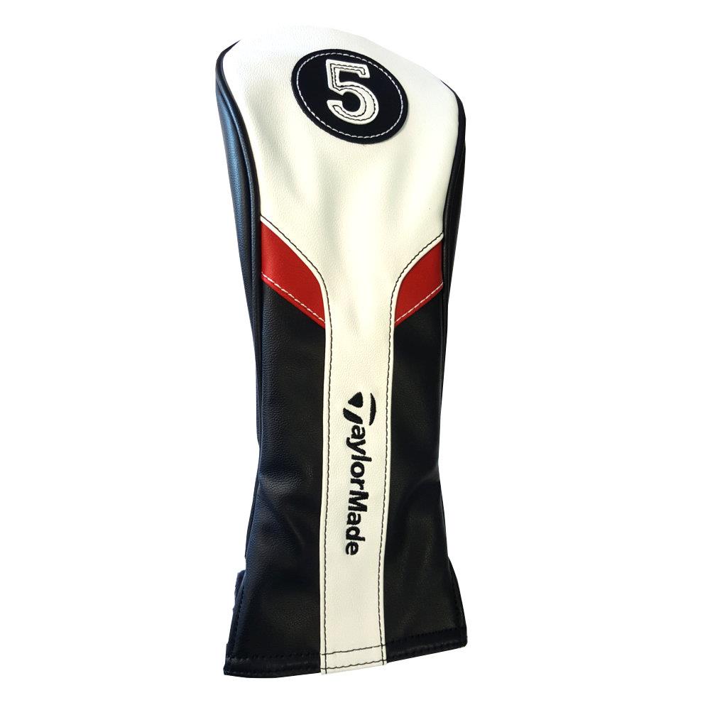 TaylorMade Fairway 5 Wood Headcover White Black Red Irish Golf Store