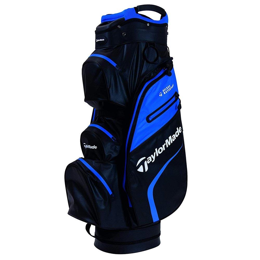 TaylorMade Deluxe Waterproof Cart Bag Black Blue Golf Store