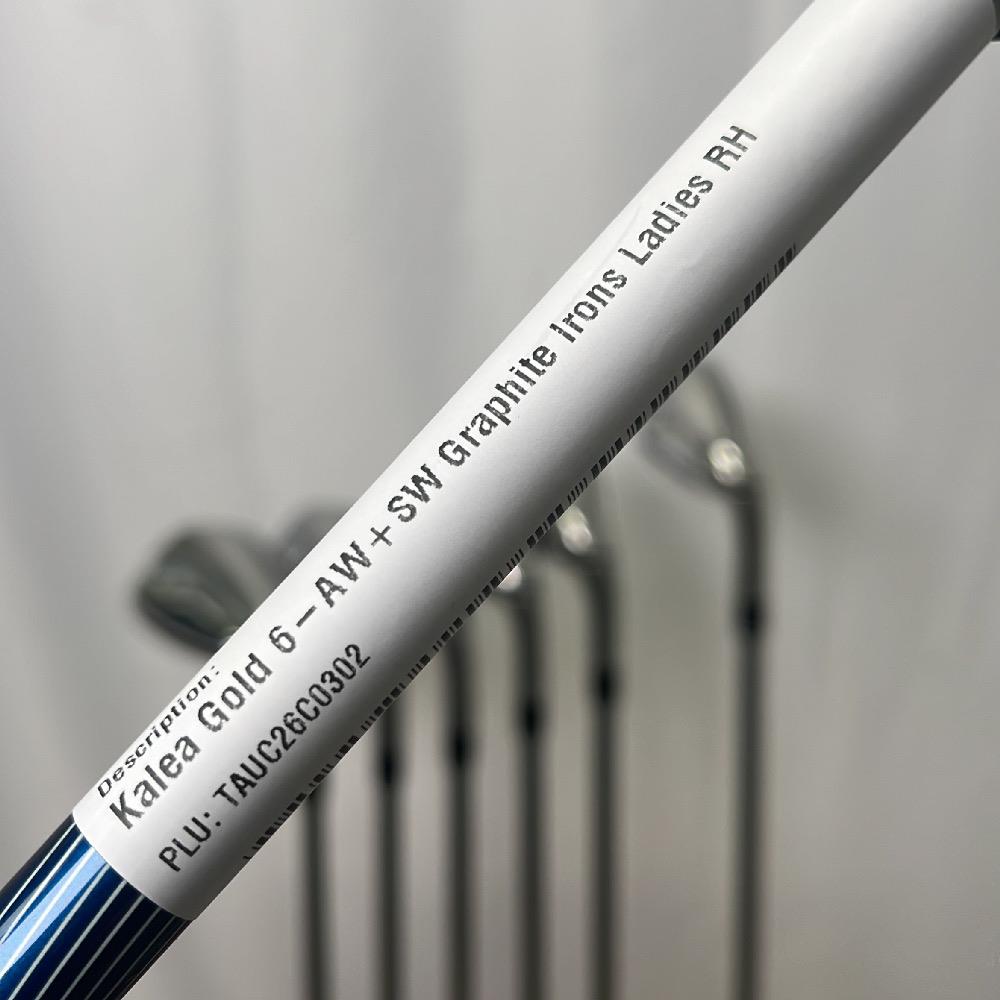 Sw Graphite TaylorMade Kalea Gold 6-AW+SW Graphite Irons Ladies RH | Irish Golf Store