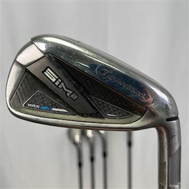 TaylorMade SIM2 Max 6-PW KBS Stiff Steel Irons Gents RH