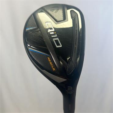 TaylorMade Qi10 #3 Hzrdus Black 80 Stiff Hybrid Gents RH