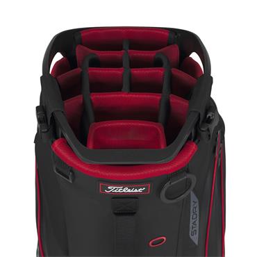 Titleist Hybrid 14 StaDry Bag  Black - Black - Red