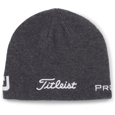 Titleist Tour Merino Beanie  Charcoal - White