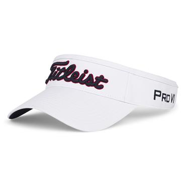 Titleist Tour Performance Visor  White - Navy - Red