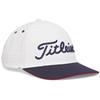 Titleist Nautical Links Players Seersucker Cap White - Navy