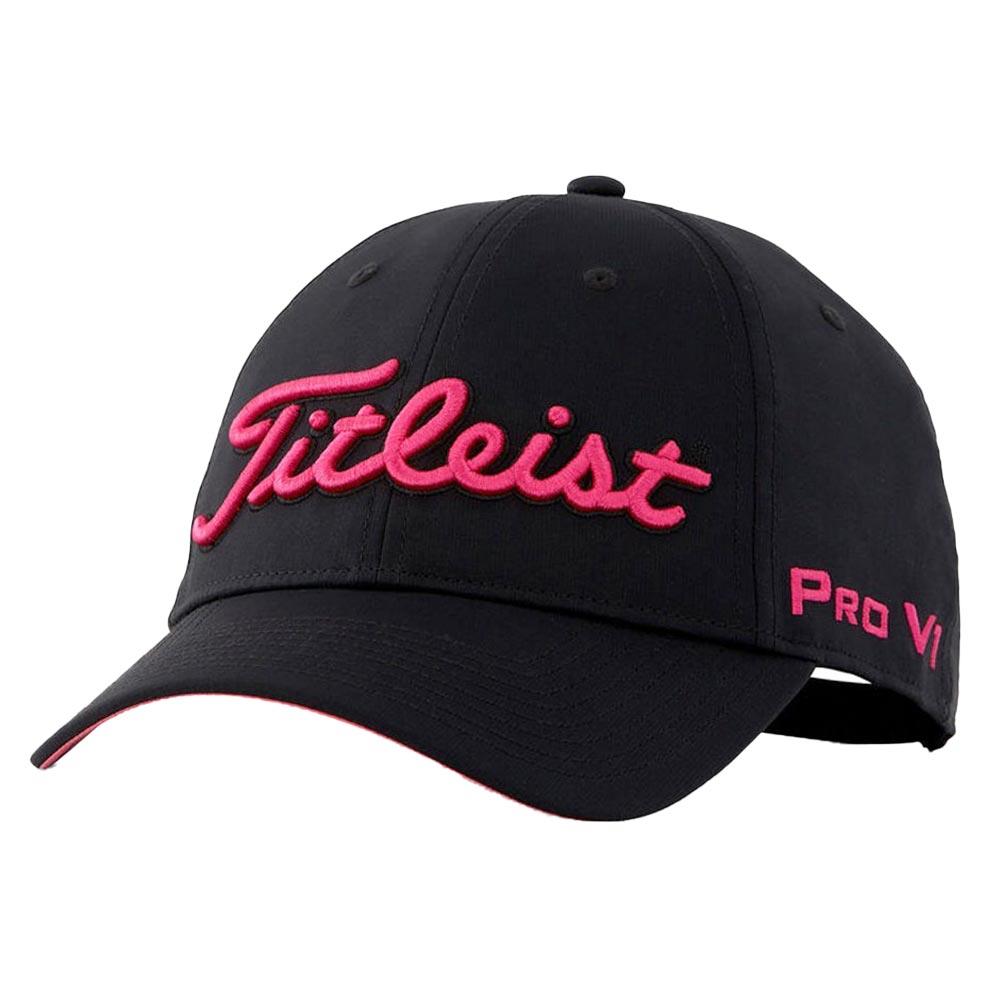 Titleist Gents Tour Performance Cap Black Pink Golf Store