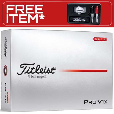 Titleist Pro V1x High Number Golf Balls Dozen White