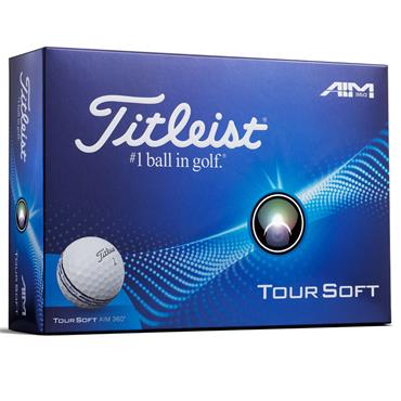 Titleist Tour Soft AIM 360 Golf Balls Dozen White