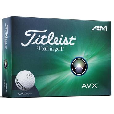 Titleist AVX AIM 360 Golf Balls Dozen White