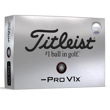 Titleist Pro V1x Left Dash AIM Perfomance Balls Dozen Blue