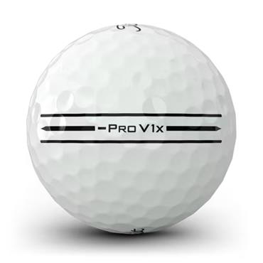 Titleist Pro V1x Left Dash AIM Enhanced Golf Ball Dozen White