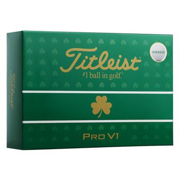 Titleist Pro V1 Shamrock  Golf Balls Dozen White