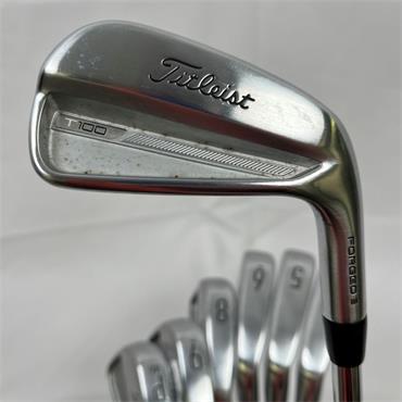 Titleist T100 3G 4-PW AMT White Steel Stiff Irons Gents RH