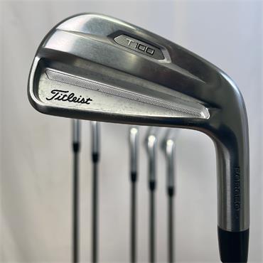 Titleist T100 2G 5-PW AMT White Stiff Steel Irons Gents RH