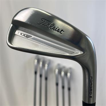 Titleist T100 3G 4-PW AMT White Stiff Steel Irons Gents RH