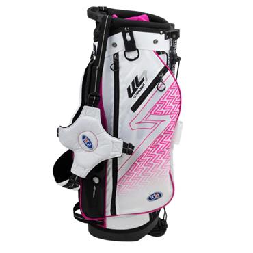 U.S. Kids US Kids 48" Stand Bag  White - Pink - Black