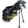 U.S. Kids Junior Age 5+ (42") 4 Club Stand Set Left Hand Black - Yellow