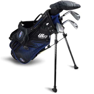 U.S. Kids Junior Age 6+ (45") 4 Club Stand Set Right Hand Blue - Black