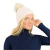 Surprizeshop Ladies Waterproof Bobble Hat  Winter White
