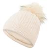 Surprizeshop Ladies Waterproof Bobble Hat  Winter White