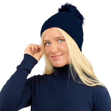 Surprizeshop Waterproof Bobble hat  Navy