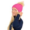 Surprizeshop Waterproof Bobble hat  Hot Pink