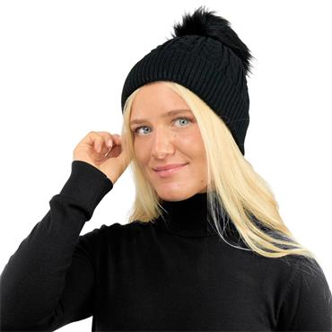 Surprizeshop Waterproof Bobble hat  Black